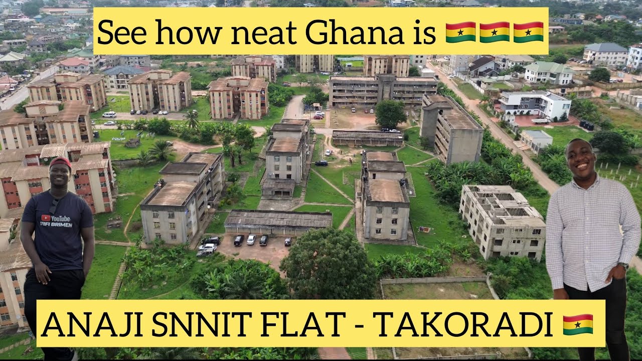 Исследуем равнины Анаджи SSNIT, Такоради 🇬🇭 Гана 🇬🇭 | Захватывающие дух виды с дрона и улицы!