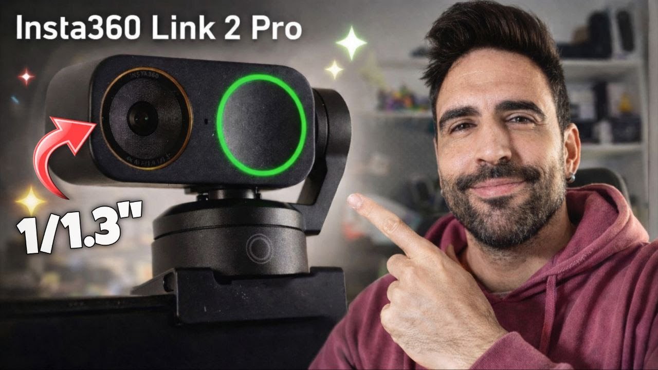 INSTA 360 LINK 2 PRO la NUEVA FLAGSHIP AI 4K WEBCAM con SENSOR ENORME DE 1/1.3