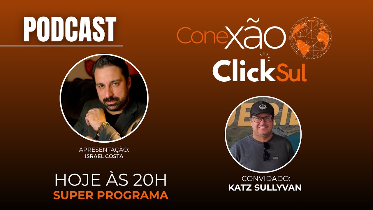 🎙️ Podcast Conexão ClickSul – Episódio  – KATZ SULLYVAN: SURF, EVENTOS E HISTÓRIAS DE IMBITUBA