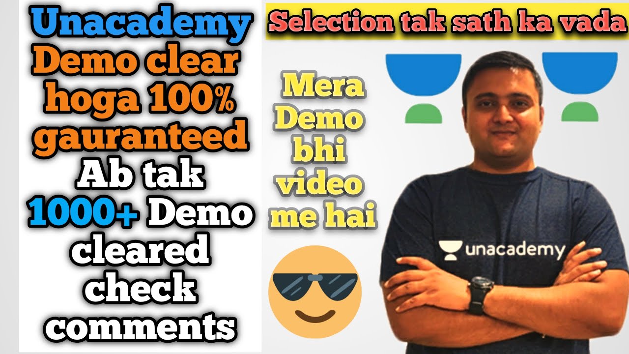 Unacademy demo video process with approved demo