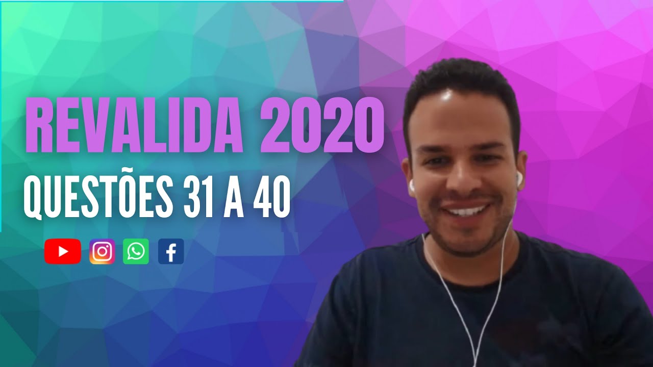 RESOLVENDO - REVALIDA 2020 - LIVE 4