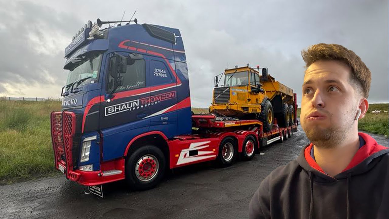 Hauling a big Volvo Dumper From Wales To Scotland!