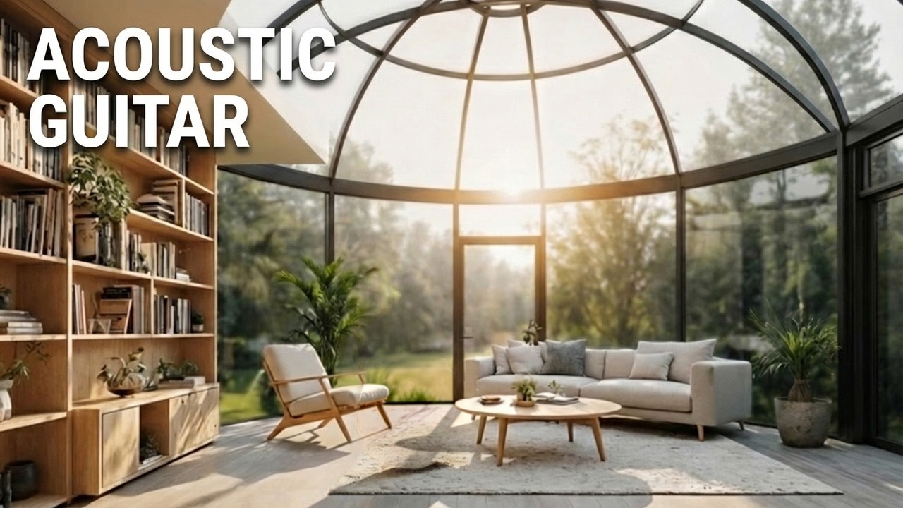 The Glass House | Vol.5 : Acoustic Guitar (1 Hour Morning Focus) @midnightmusiclibrary