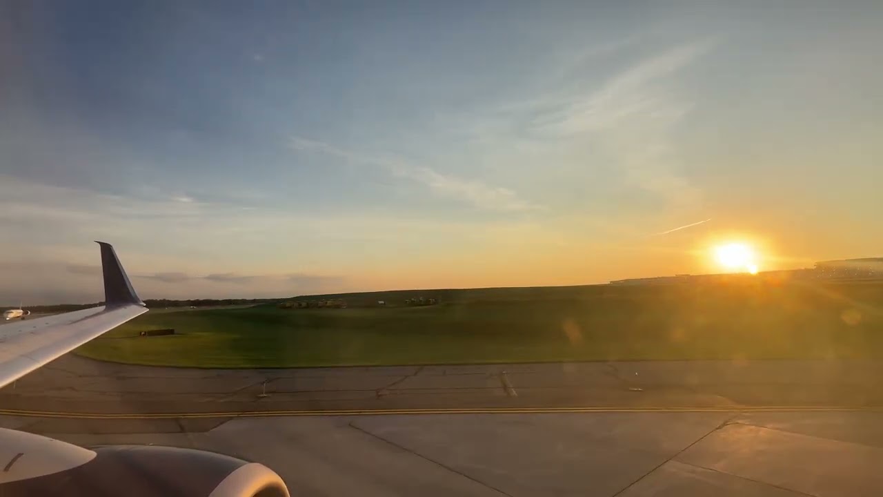 DTW takeoff taxi