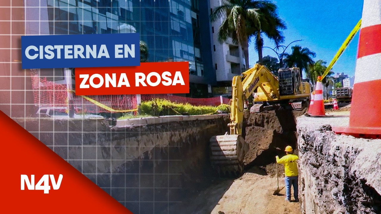 Proyecto de cisterna en Zona Rosa | Noticias 4 Visión | El Salvador