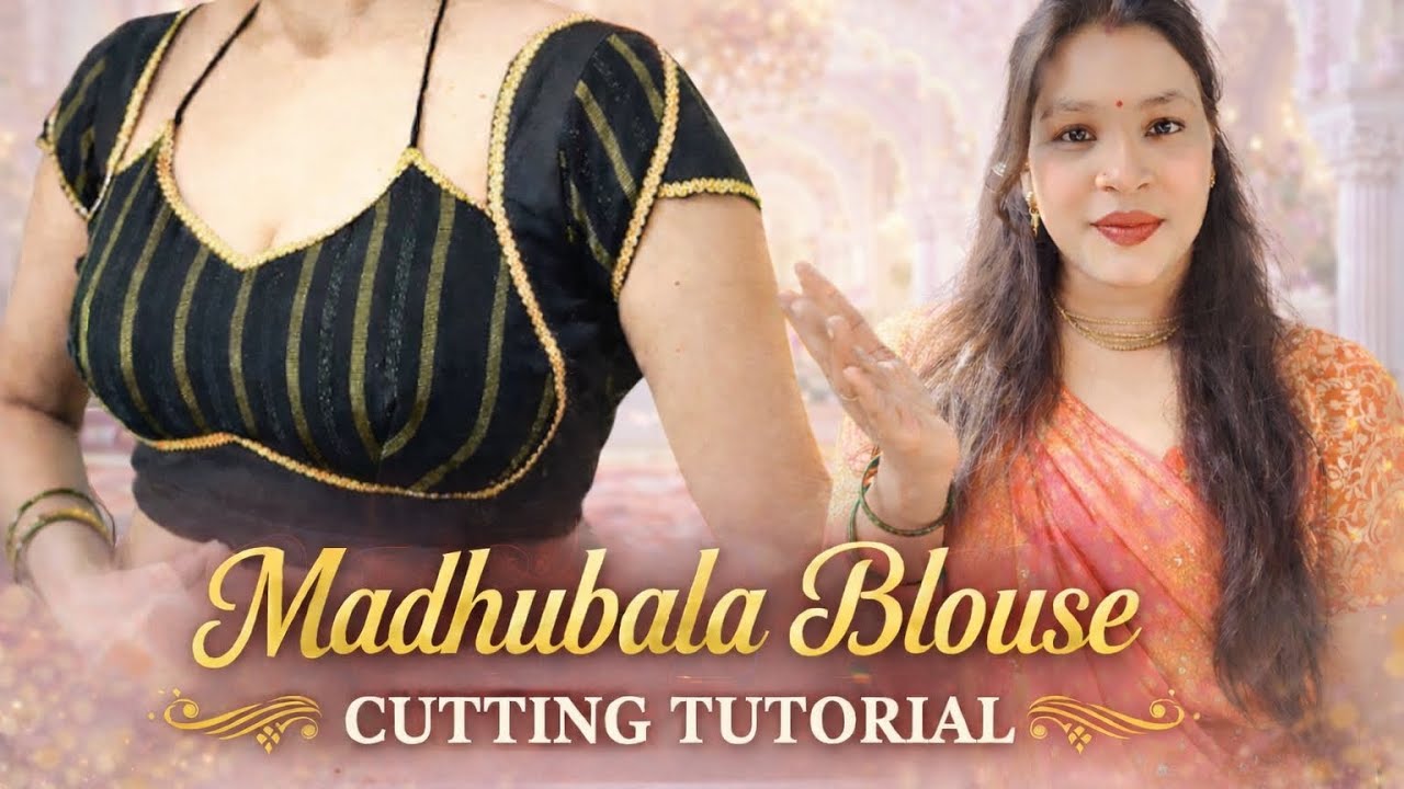 Madhubala blouse cutting tutorial #viral #video #viralvideo #foryou #reels 