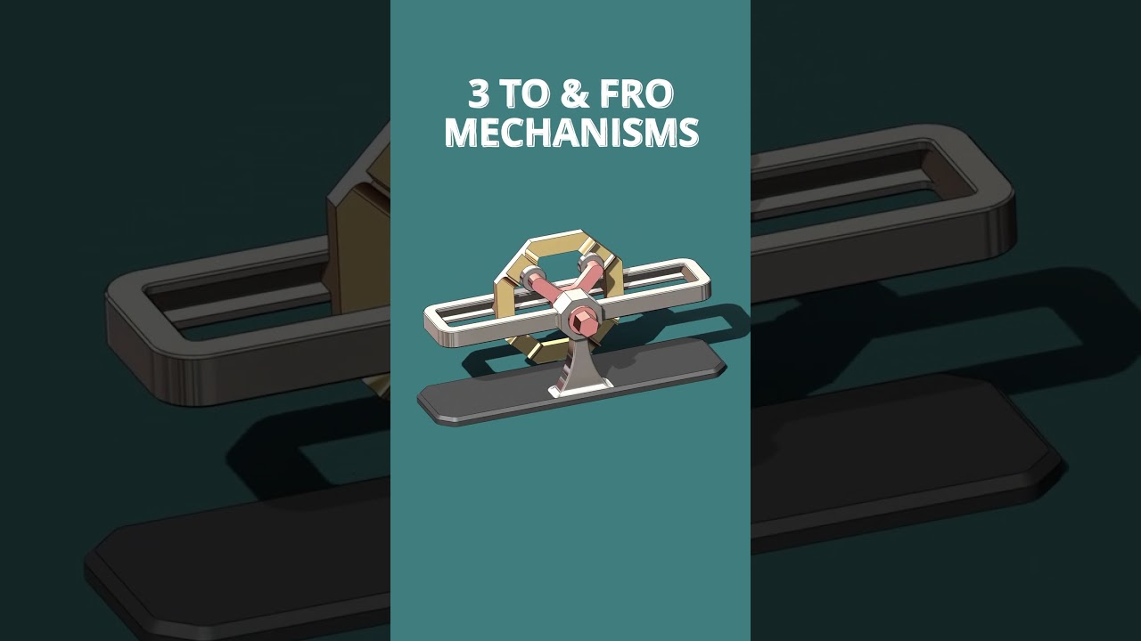 Tailor made mechanism for Push and Pull action #mechanical #mechanism #3ddesign #solidworks