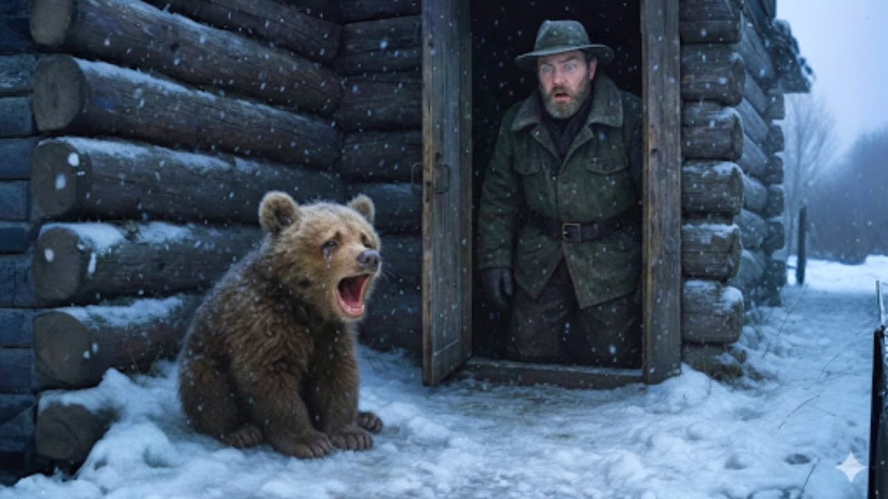 Замерзший медвежонок плакал у порога таёжной хижины. Когда рейнджер открыл дверь, произошло ЧУДО!