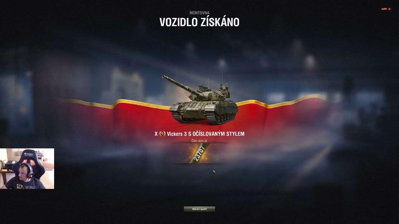 Montovna Vickers MBT Mk. 3 pořízení ze zdrojů