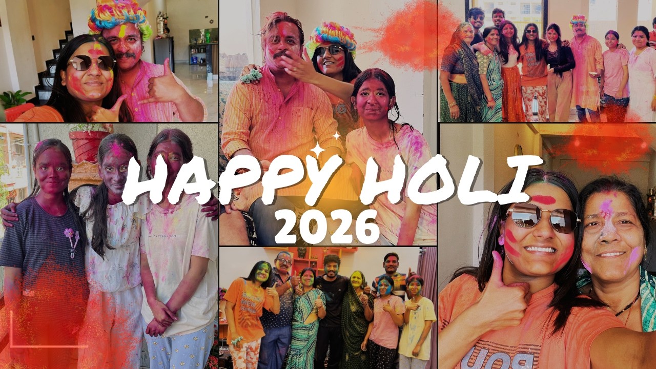 HOLI VLOG 2026 🌈 | Family Ke Saath Rangon Wali Holi | Full Masti & Fun