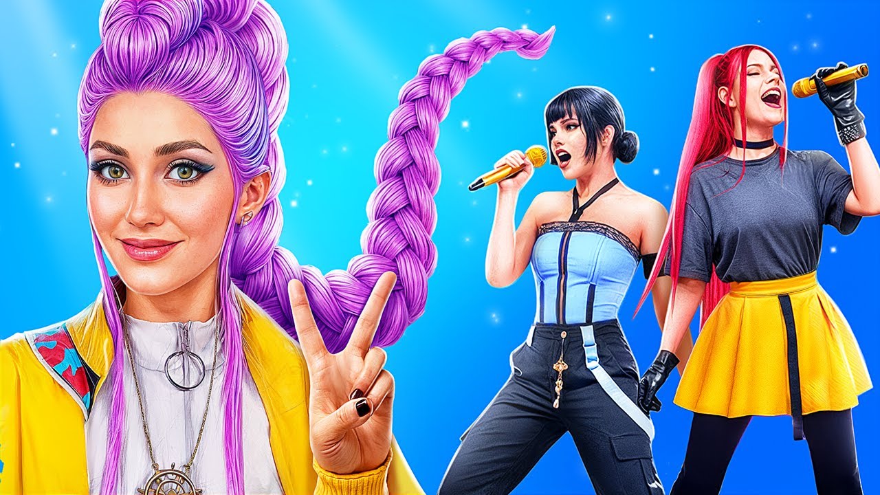 Huntrix K-Pop Make-over! Hoe word je een populaire KPop-ster?