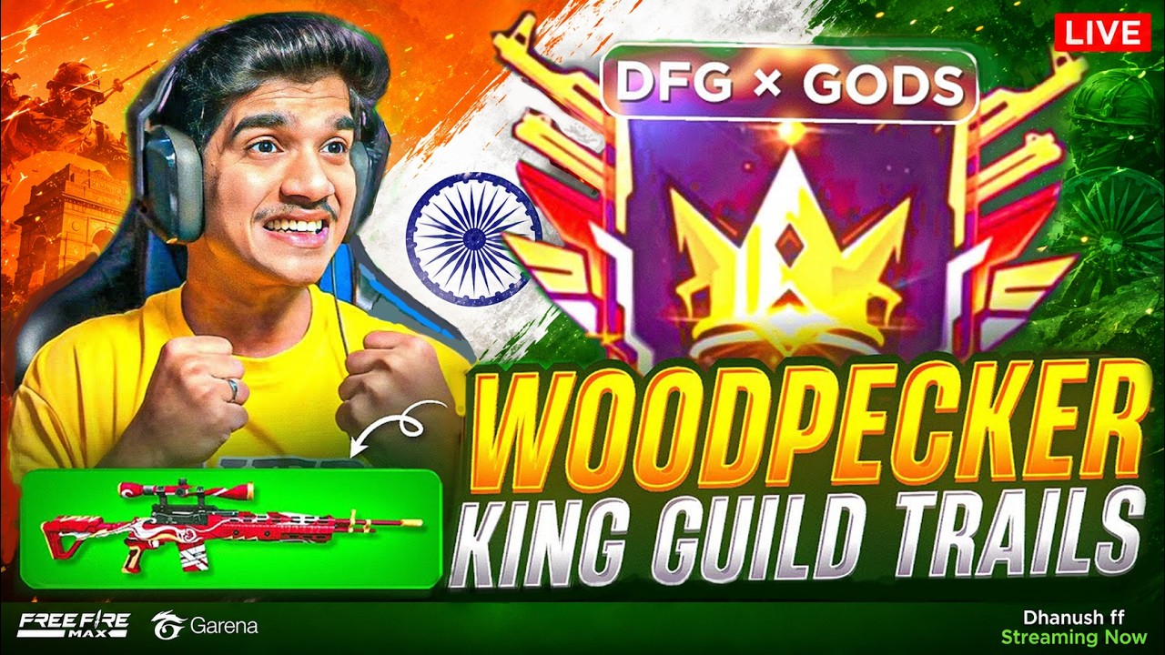 WOODPECKER KING 👑 GUILD TRAILS 😨 | 1 v 2 , 1 v 4 🔥| FREE FIRE IN TELUGU #dfg #freefire