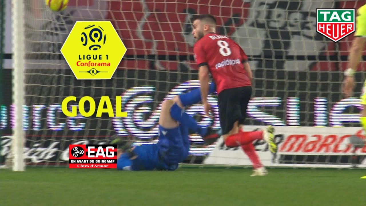 Goal Lucas DEAUX (90' +2) / EA Guingamp - Angers SCO (1-0) (EAG-SCO) / 2018-19
