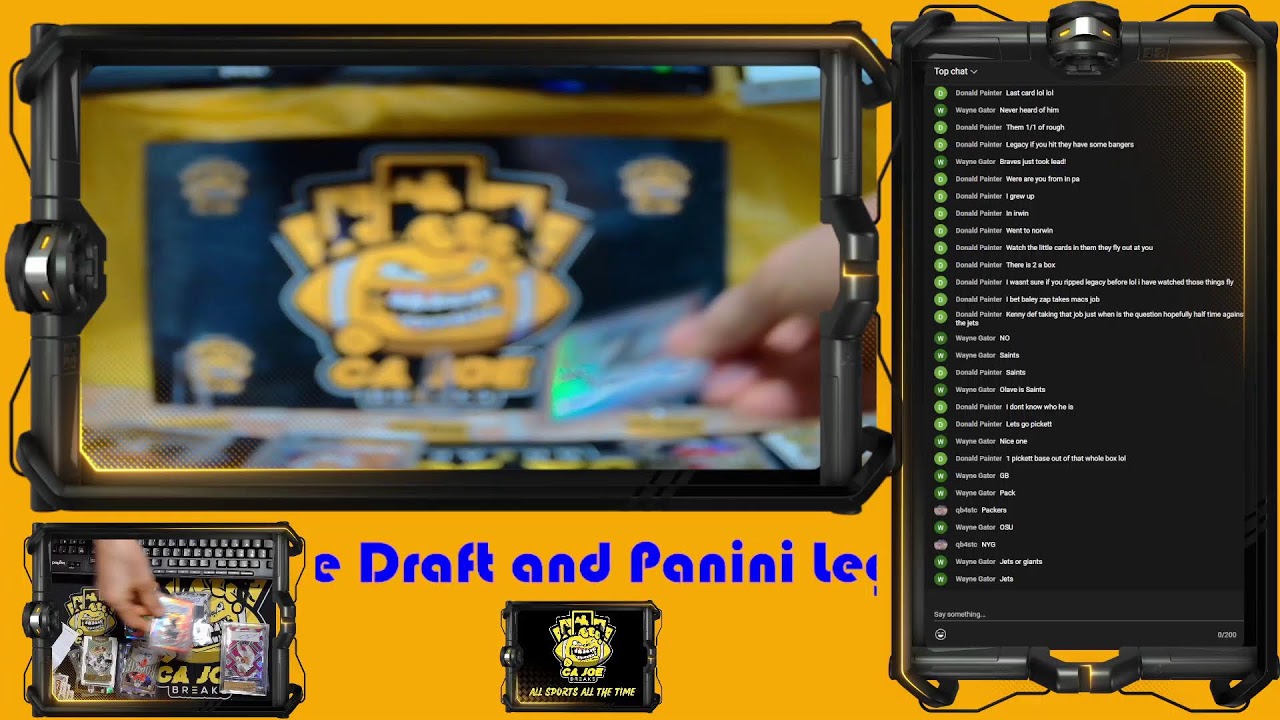 CAJOE BREAKS Live Stream 2022 4 Box Break Leaf Metal(2)/Leaf Ultimate Draft/ Panini Legacy  Break #5