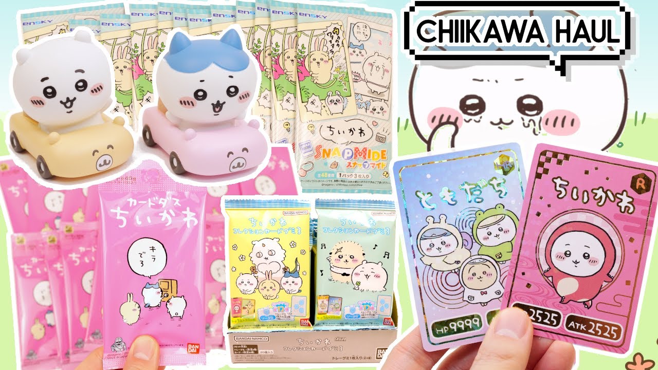 Massive Chiikawa Haul: Unboxing Carddass, Gummy Cards, Snapmides