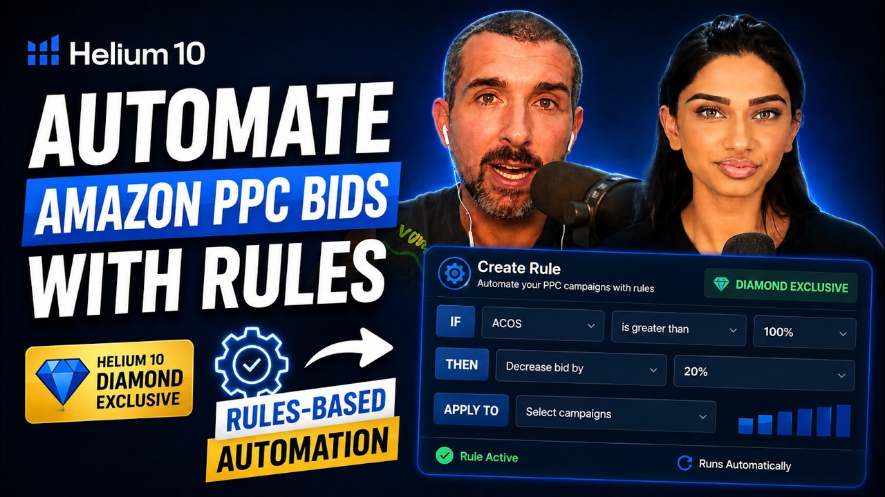 Automate Amazon PPC Bids with Rules | Helium 10 Diamond PPC Automation
