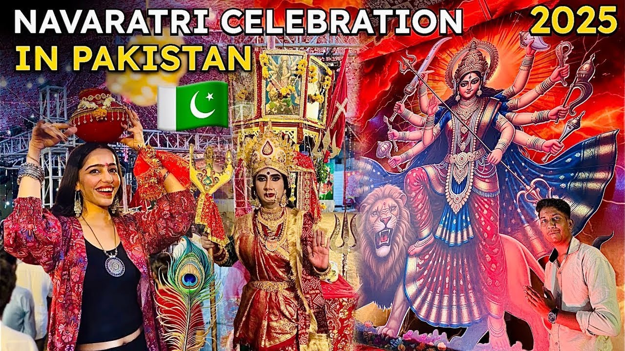 “Navratri 2025 in Pakistan 🇵🇰 | Sabse Badi Maa Durga Puja Celebration & Hindu Festival”