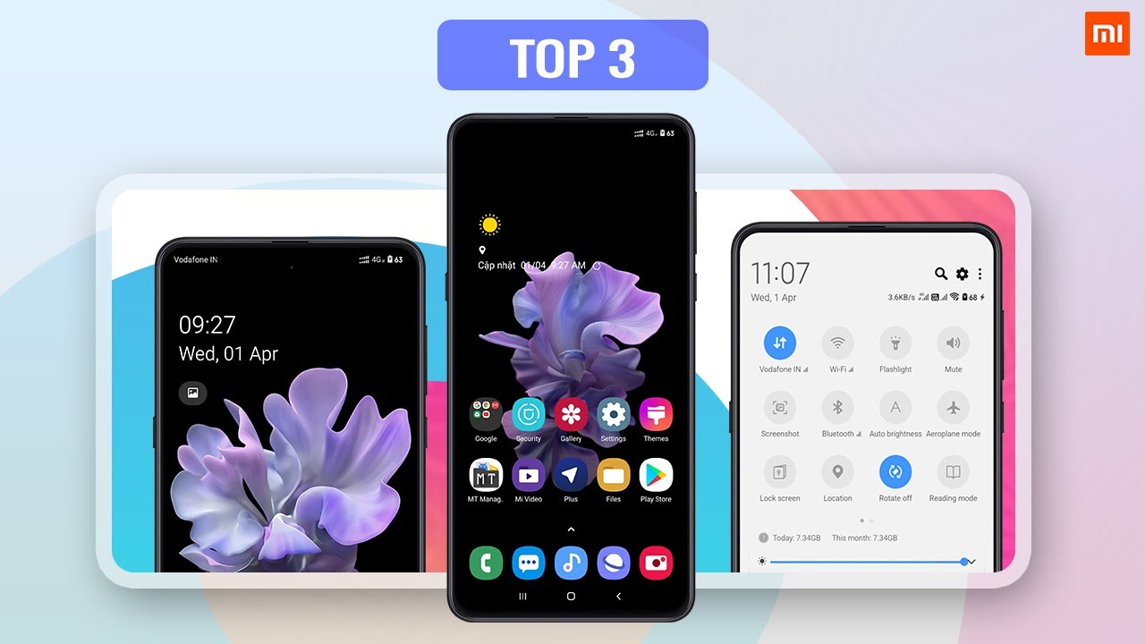 MIUI 11 THEMES - Top 3 😍 Best One UI Themes For Mi & Redmi Phones!