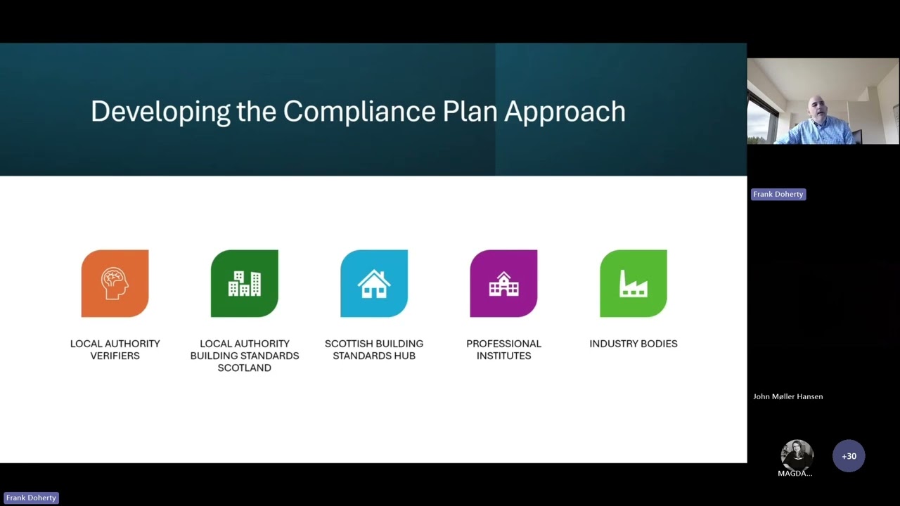 Update on the new Compliance Plan Approach (CPA), Scottish Building Standards