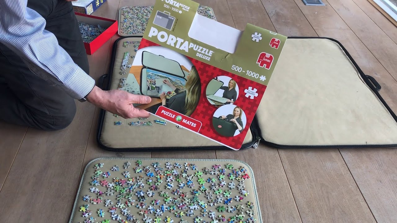 Deel 3: Jumbo Portapuzzle Deluxe Puzzelmap 1000 Stukjes  Het opbergen in inklappen van de puzzelmap