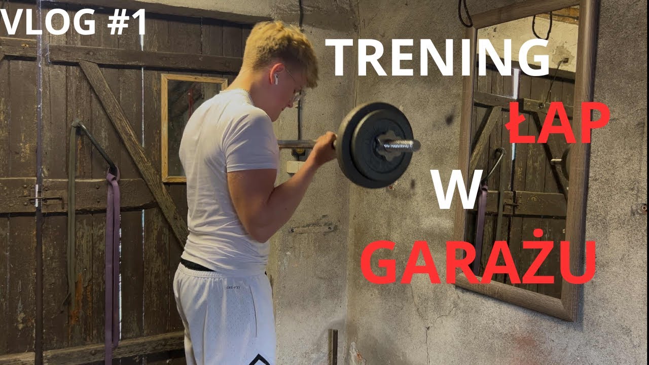 Trening łap 16-latka z garażowej siłowni | Mój pierwszy vlog! 🏋️‍♂️🔥