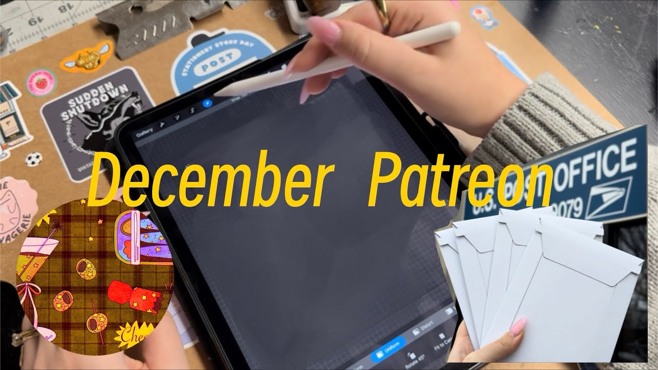 Slow down, take a break, and watch me create/mail our December Patreon orders! ✨💙
