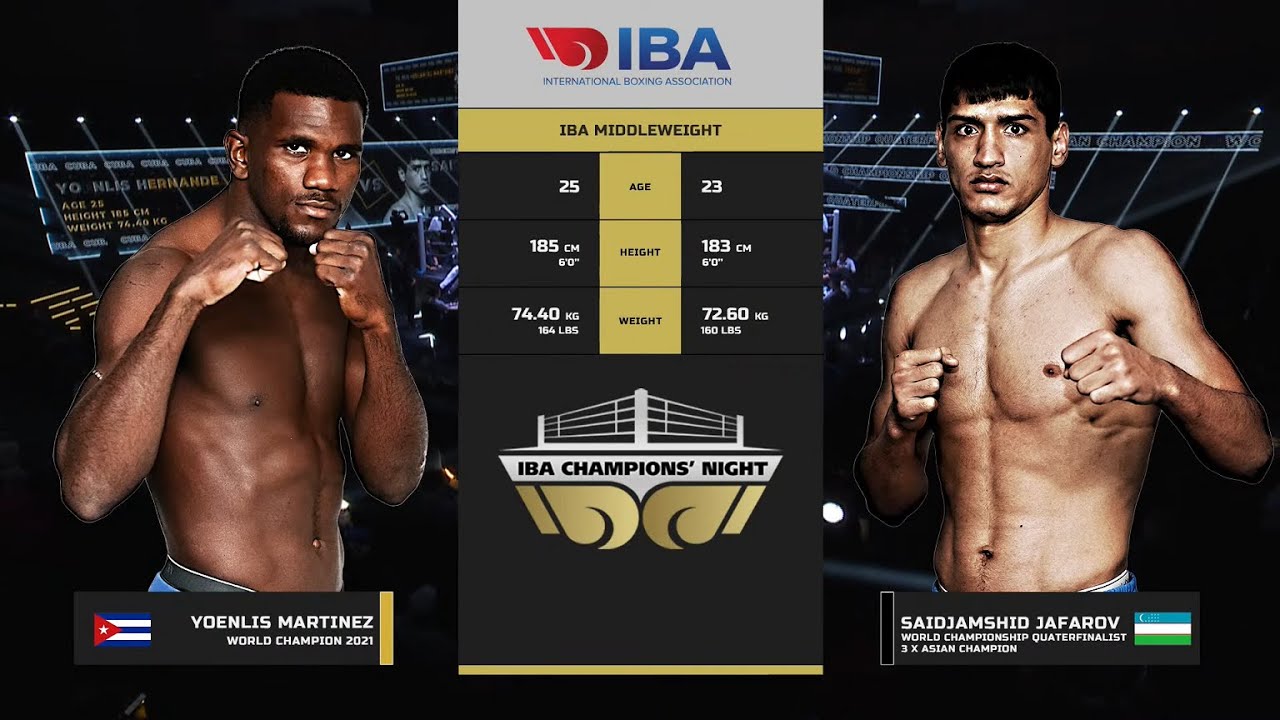 Yoenli Hernandez Martinez (Cuba) vs  Saidjamshid Jafarov (Uzbekistan) | IBA Champions' Night 2022