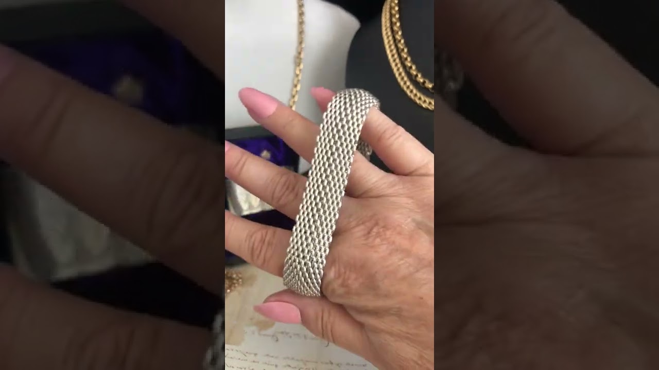 Tiffany & Co. Sterling Silver &lsquo;Somerset&rsquo; Mesh Bracelet