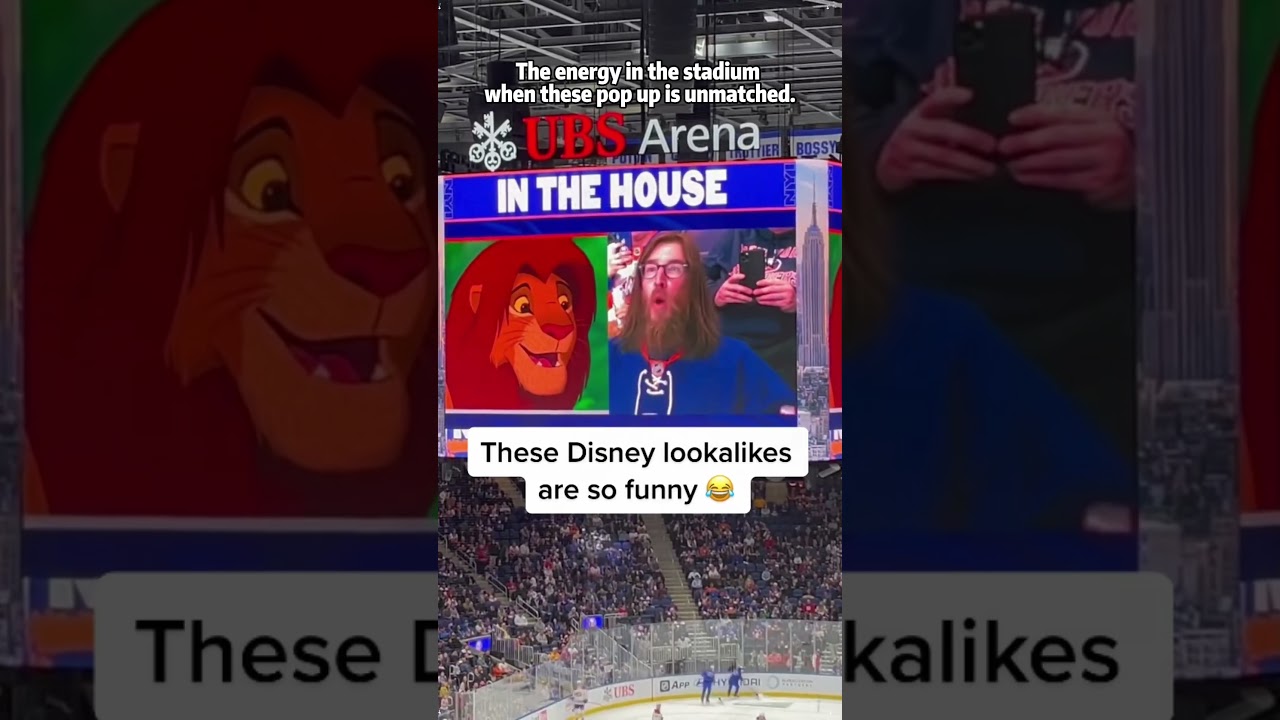 The Look-Alike Cam never misses! 🎯#lookalikecam #funnyvideos #stadiumvibe #nhlmemes
