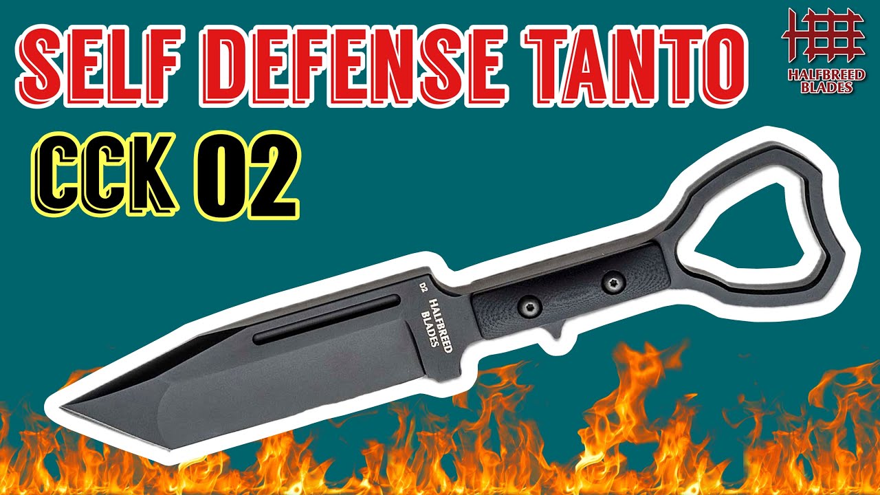 Deadly Tanto CQC Self Defense Knife? Halfbreed Blades CCK-02 Review + Benchmade SOCP Comparison!