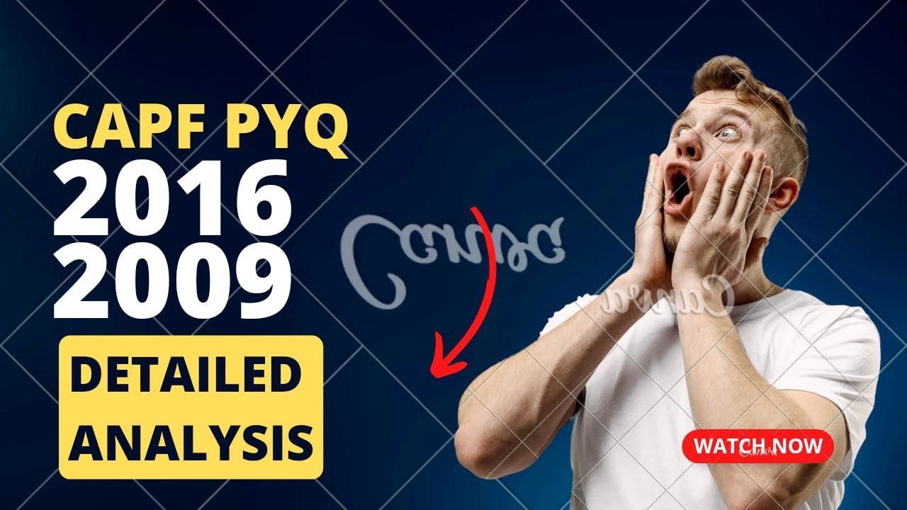 UPSC CAPF SCIENCE PYQ !!! DETAILED ANALYSIS 2016 -2009 !! SCORE BOOSTER SERIES