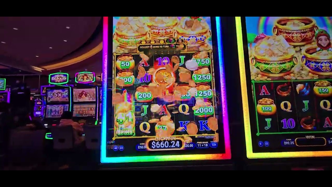 💥💥$2,587 BOOM JACKPOT💥💥 on Shamrock Fortunes @ Wild Horse Pass Casino $20 bet 10ct. Denom