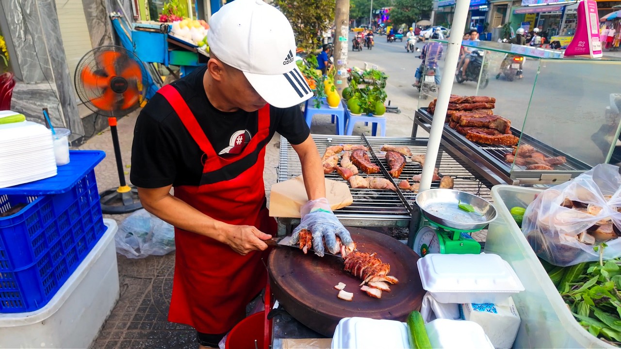 ĂN NGON BÌNH TÂN: Ba Rọi Nướng Lu - Da Nổ Giòn Tan, Cắn Là Nghiện