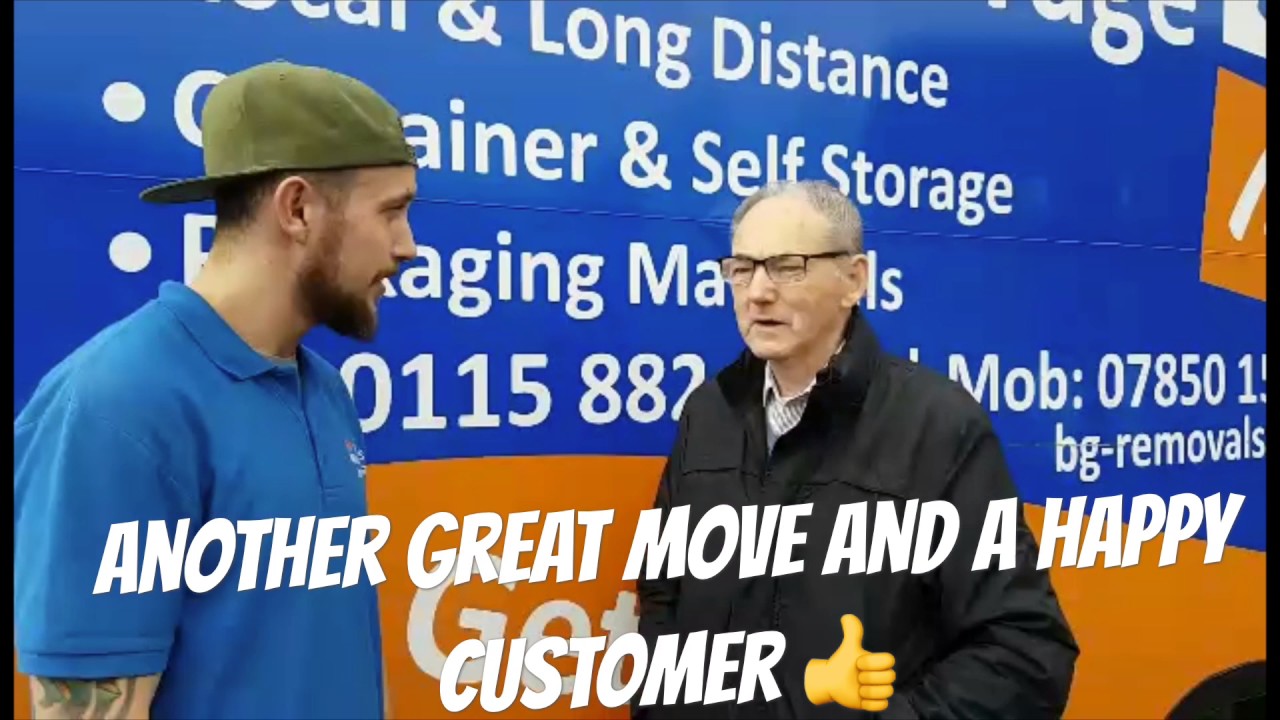 house removals nottingham - customer review by bg removals