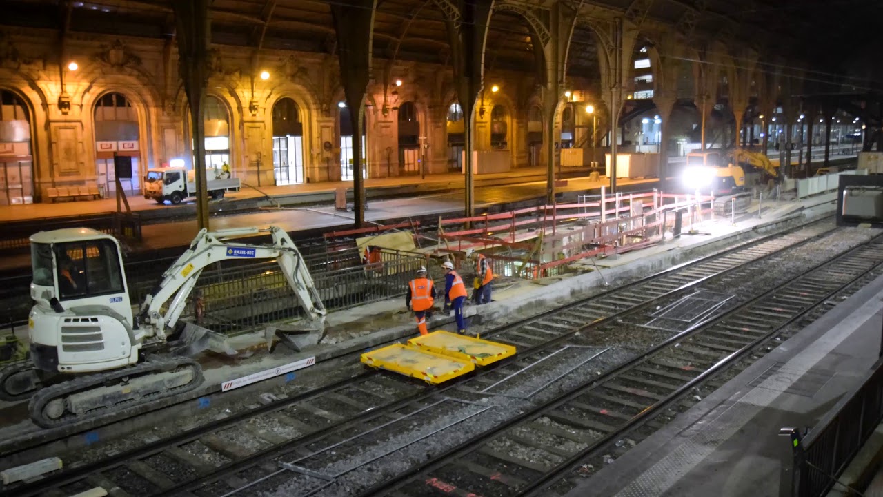 Travaux gare de Nice-Ville - Nice (06) - Timelapse