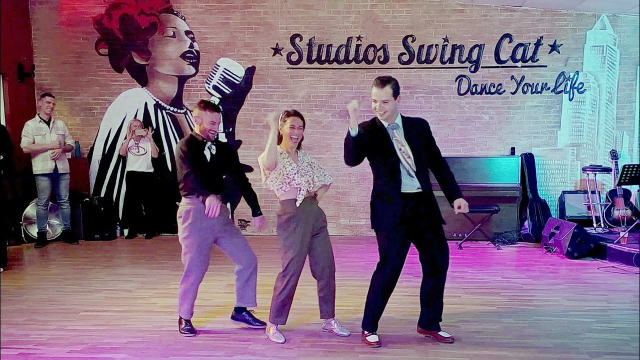 04 Show Maéva, William et Vincent au Montpellier Lindy Hop WE 2023