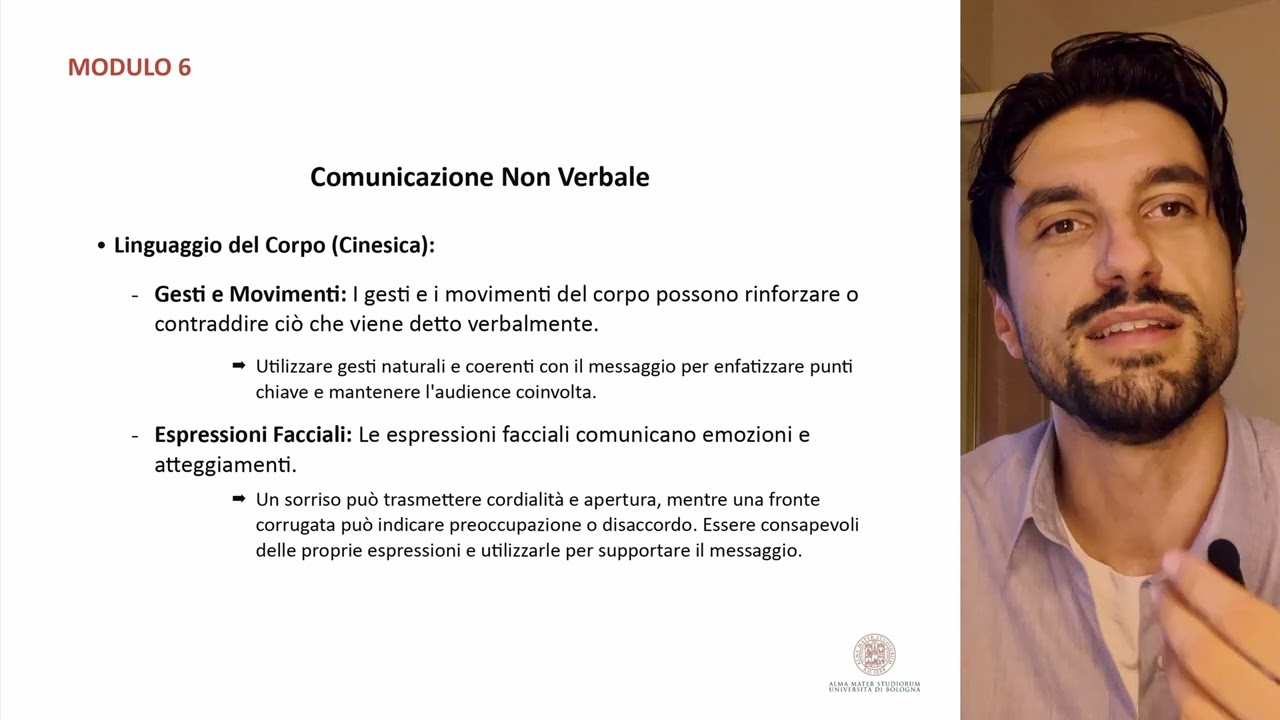 Cinesica e prossemica &mdash; Modulo 6 lezione 1