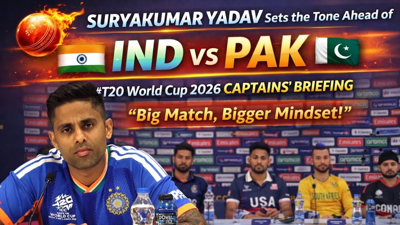 Suryakumar Yadav press conference today ahead of T20 World Cup 2026 | IND vs PAK | Captains press 