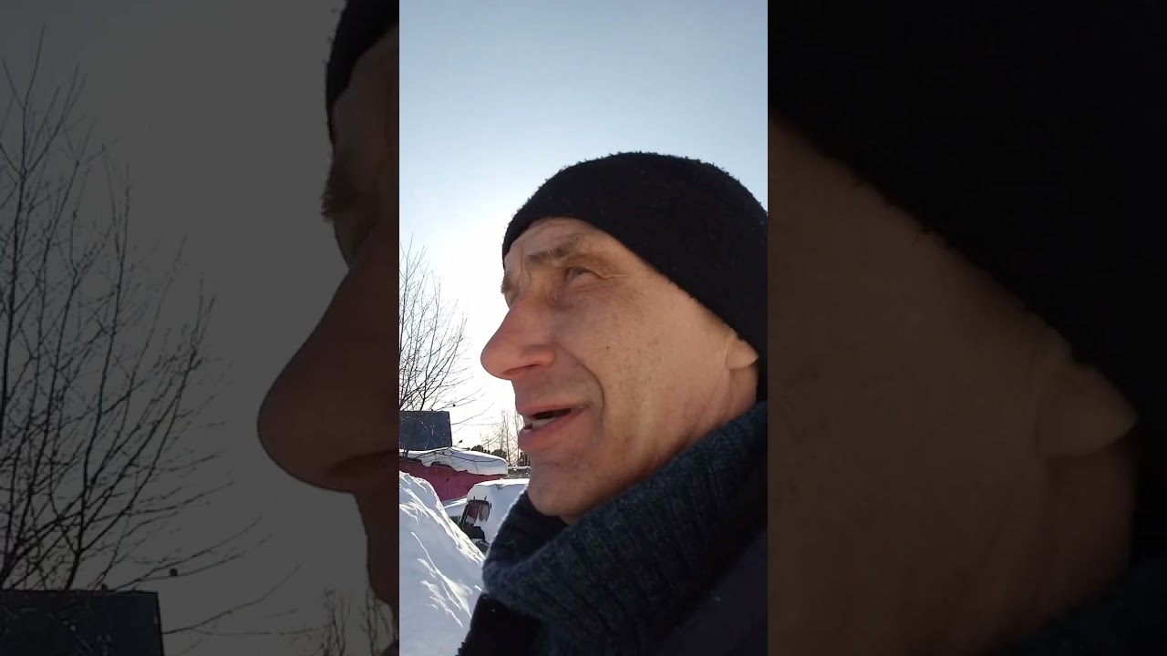 Саня делает отвал на буран
