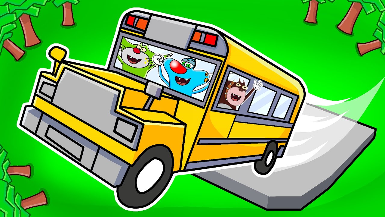 Roblox Oggy Going To School In Dangerous Bus With Jack And Bob