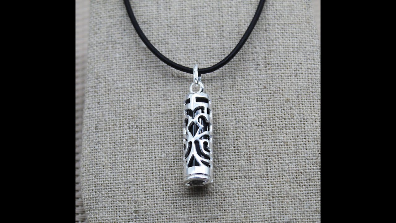 Collier Cordon Cuir, Pendentif en Onyx, Pendentif en Argent, Pendentif Tiki, Pendentif Maori