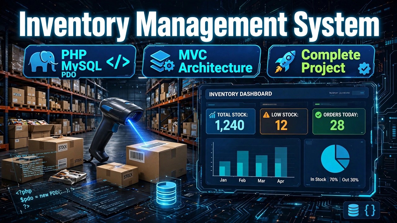 Inventory Management System Using PHP MySQL PDO and MVC architecture - Complete Project