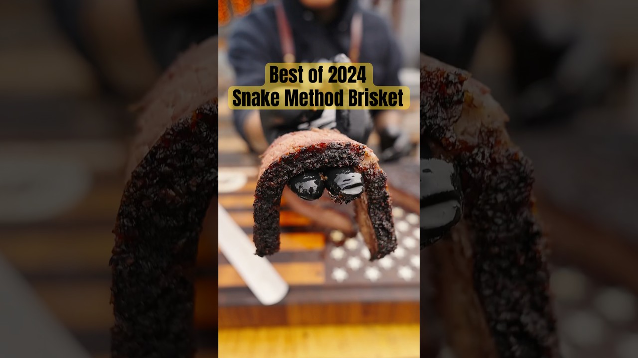 Best of 2024: Snake Method Brisket #brisket #brisketbbq #snakemethod #bbqfood #bbq #tftibbq