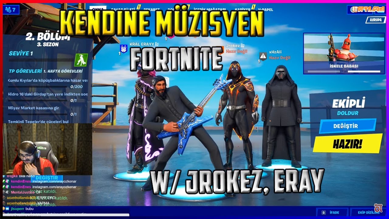 Kendine Müzisyen - Fortnite Oynuyor w/ Jrokez, Eray