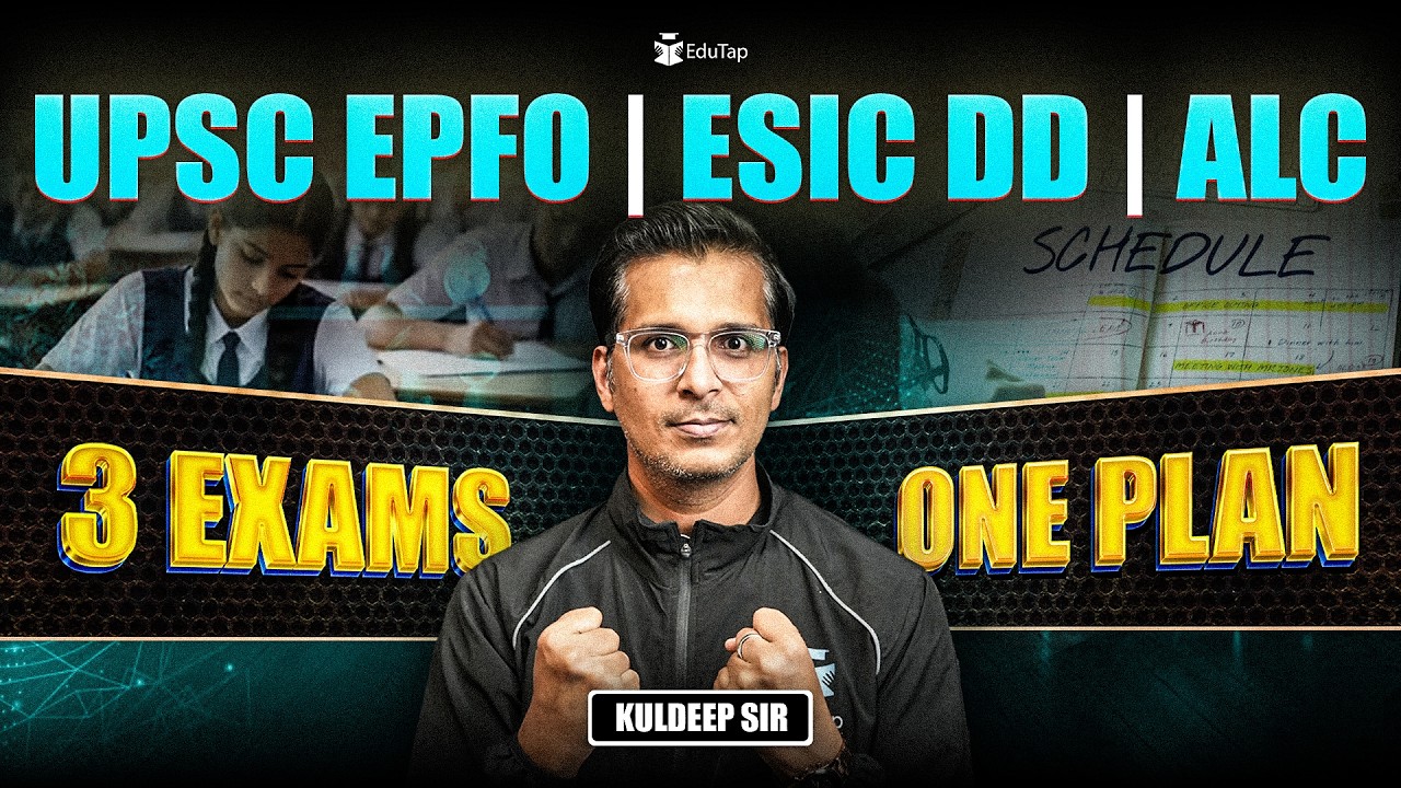 UPSC EPFO Combined Preparation Plan With Syllabus Overlap For ESIC DD And UPSC ALC