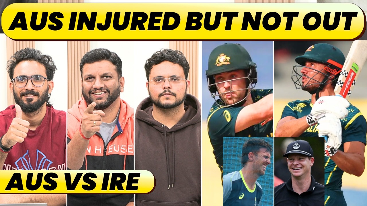 🔴AUSTRALIA vs IRELAND: NO MARSH, SMITH'S ENTRY. STOINIS TO RESCUE, CAN IRELAND CHASE 183
