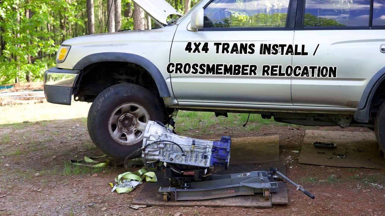 Jonny’s 3rd Gen 4runner 4wd conversion PT. 2 (trans install/ crossmember relocation )
