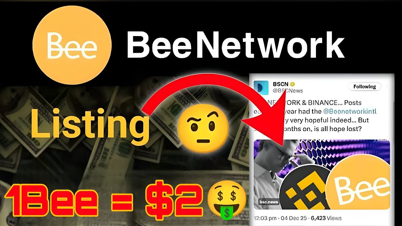 Отличные новости 💥 Новое обновление Bee Network! Листинг Bee Coin 😱 1 Bee = 2 доллара 🤑🎉 #beenetwork