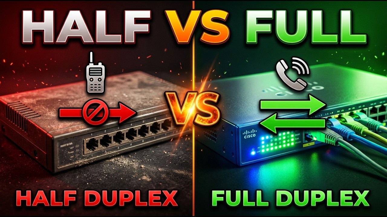 Half-Duplex vs Full-Duplex: The Network Speed Game-Changer!