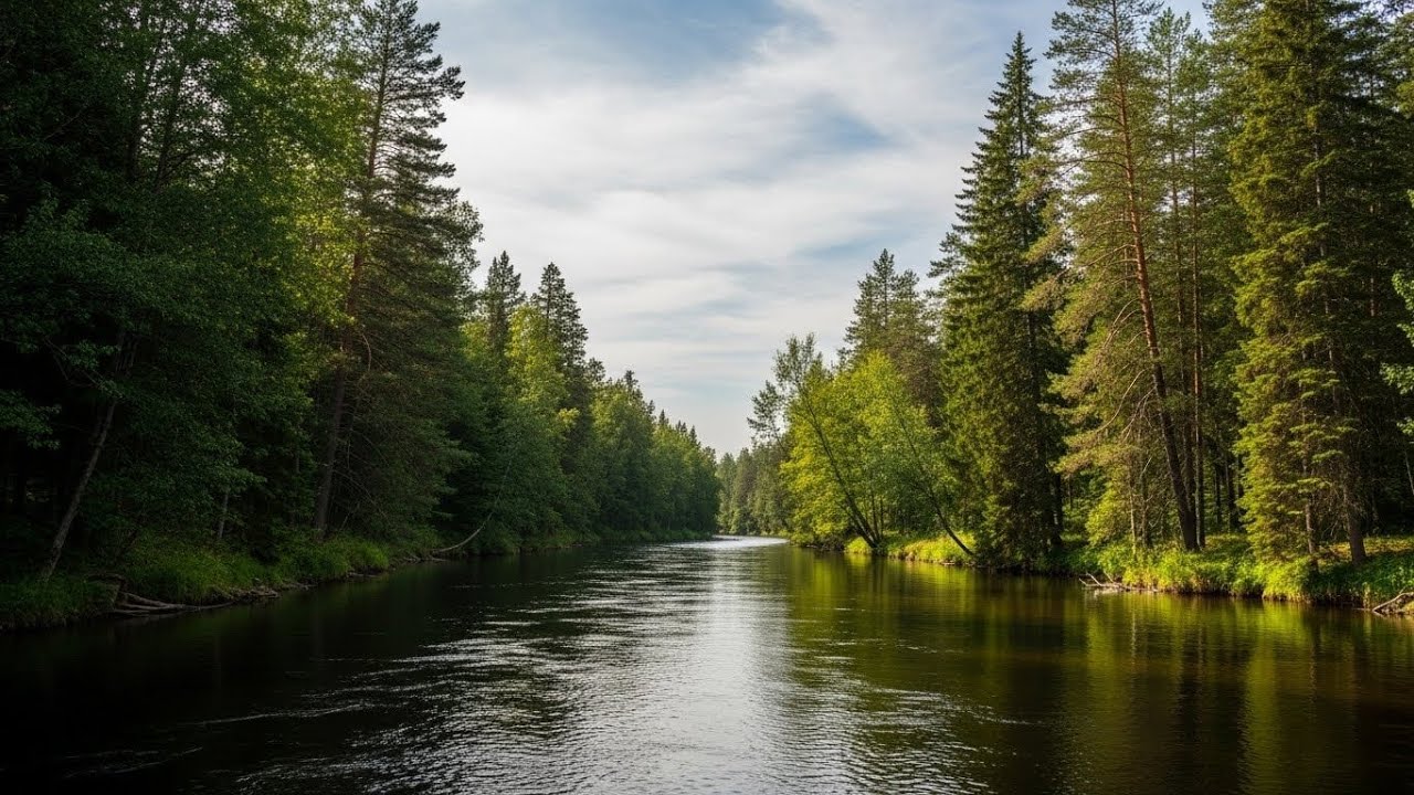 Calm Flowing River 🌿 Peaceful Natural Ambience for Meditation and Deep Sleep #491